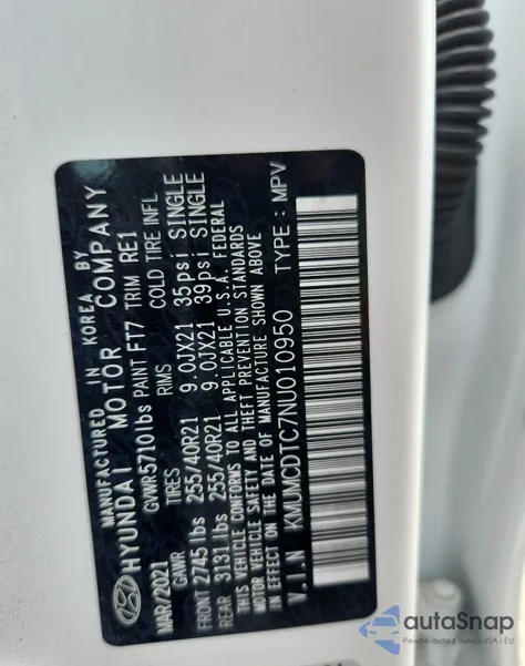 2022 Genesis Gv70 Base from USA, damaged, VIN KMUMCDTC7NU010950